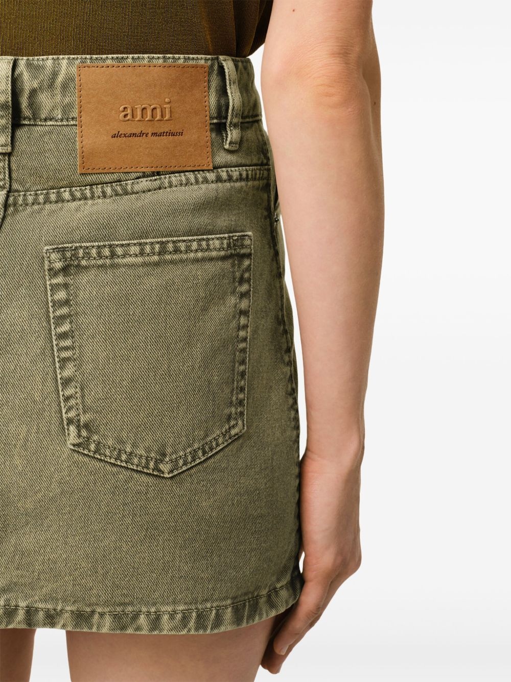denim mini skirt - 5