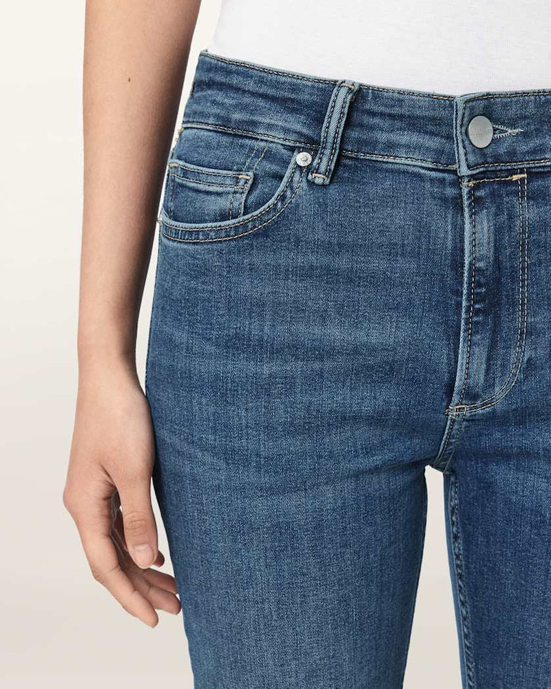 HALDAN MID RISE BOOTCUT DENIM JEANS 6