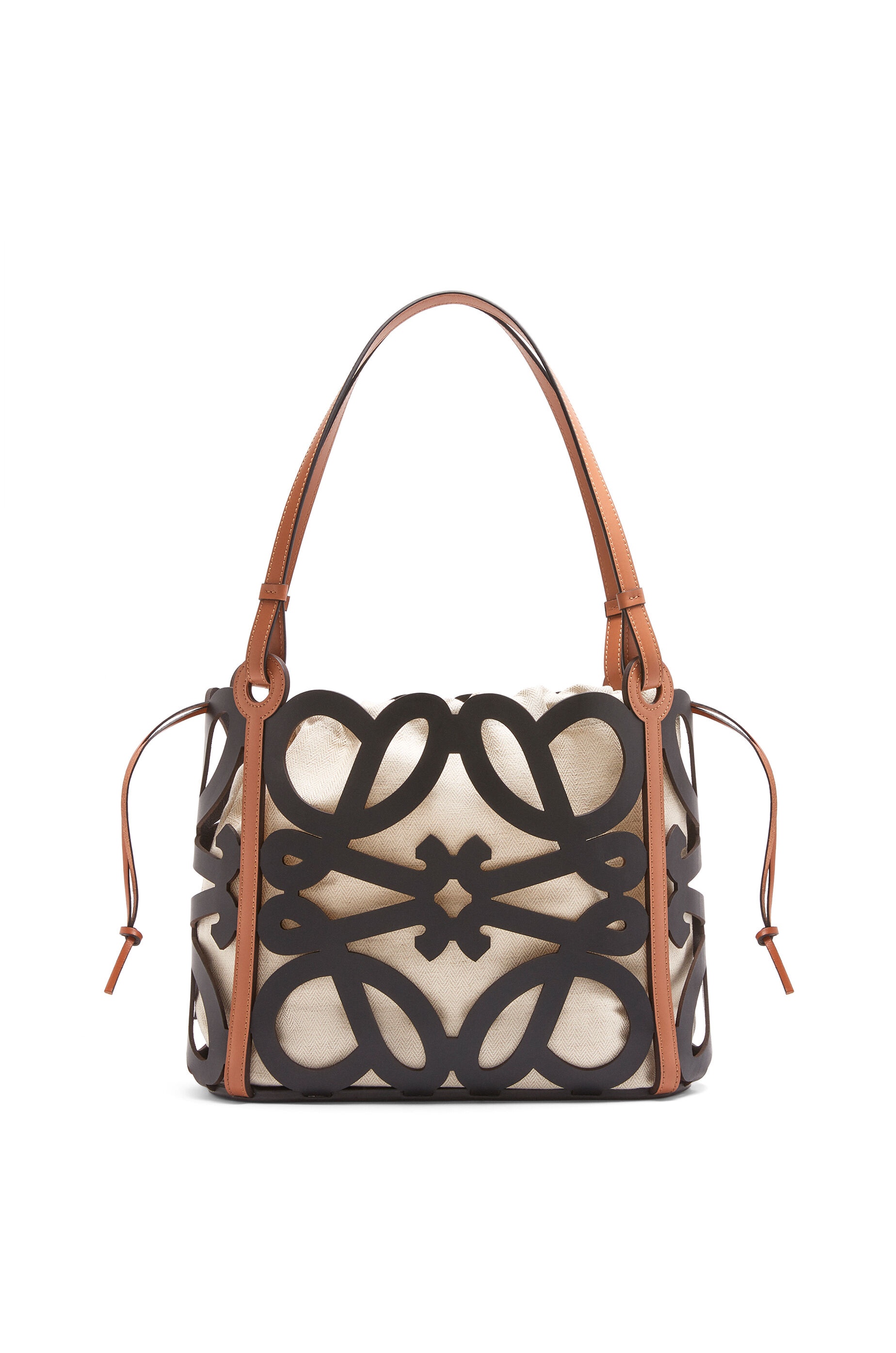 Small Anagram cut-out tote in calfskin - 4