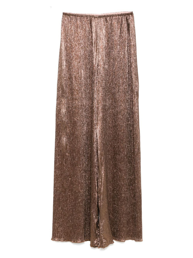 metallic-threading trousers 1