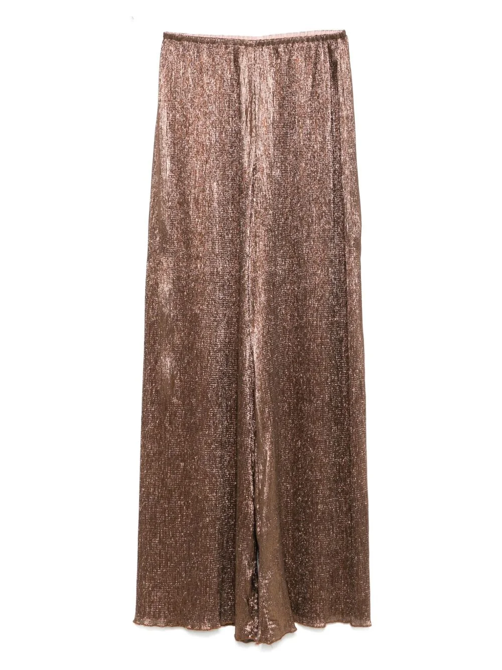 metallic-threading trousers - 1