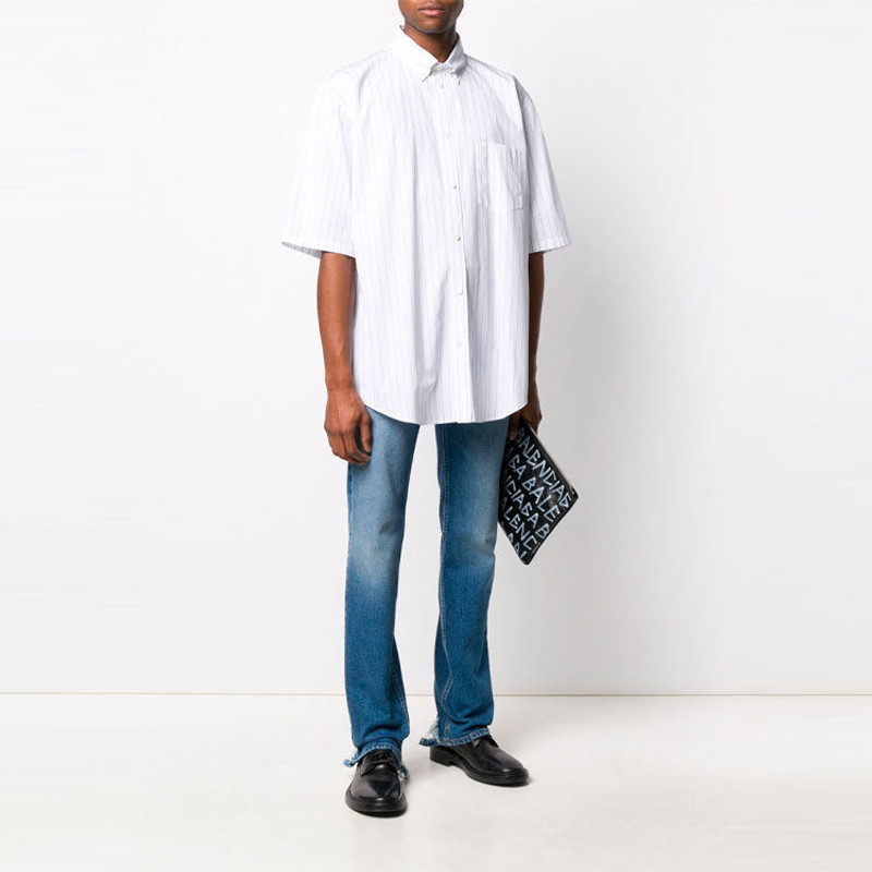 BALENCIAGA Balenciaga Symbolic Short Sleeve Shirt 'White' 621912TIM359040 outlook