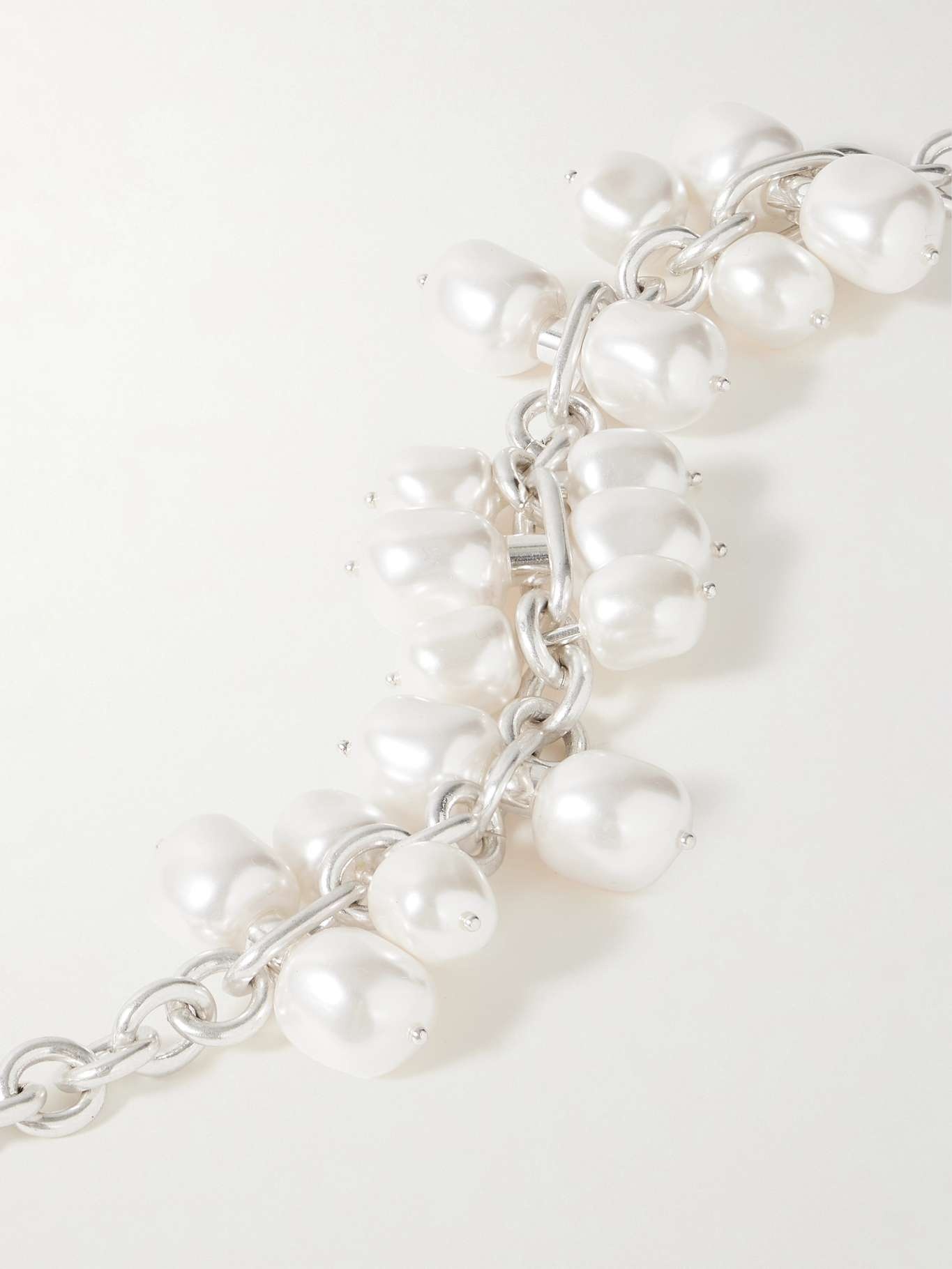 Dolly silver-tone faux pearl bracelet - 4