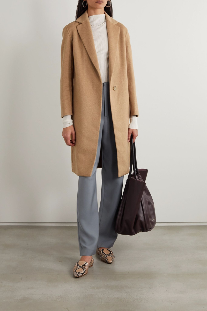 Vince Classic wool-blend coat outlook