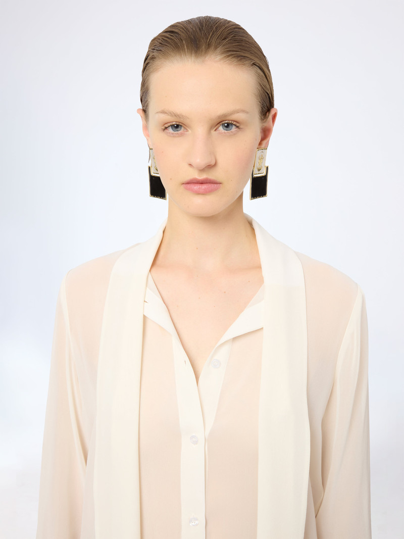 Cream Three Graces Earrings 1