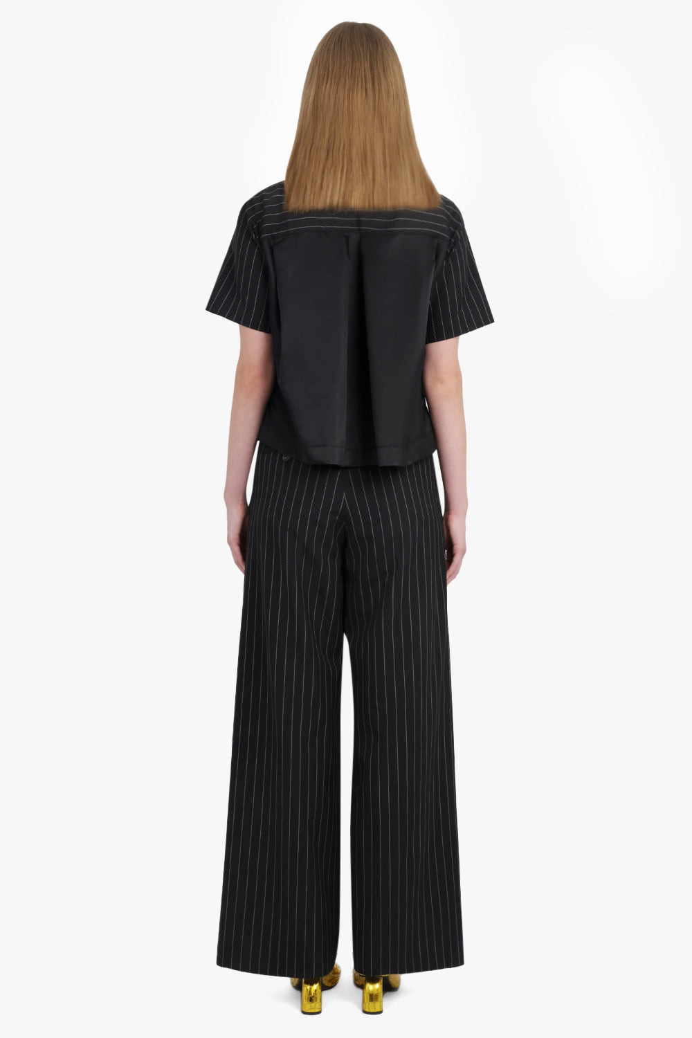 CONTRAST S/S PULLOVER STRIPE TOP | BLACK/WHITE - 6