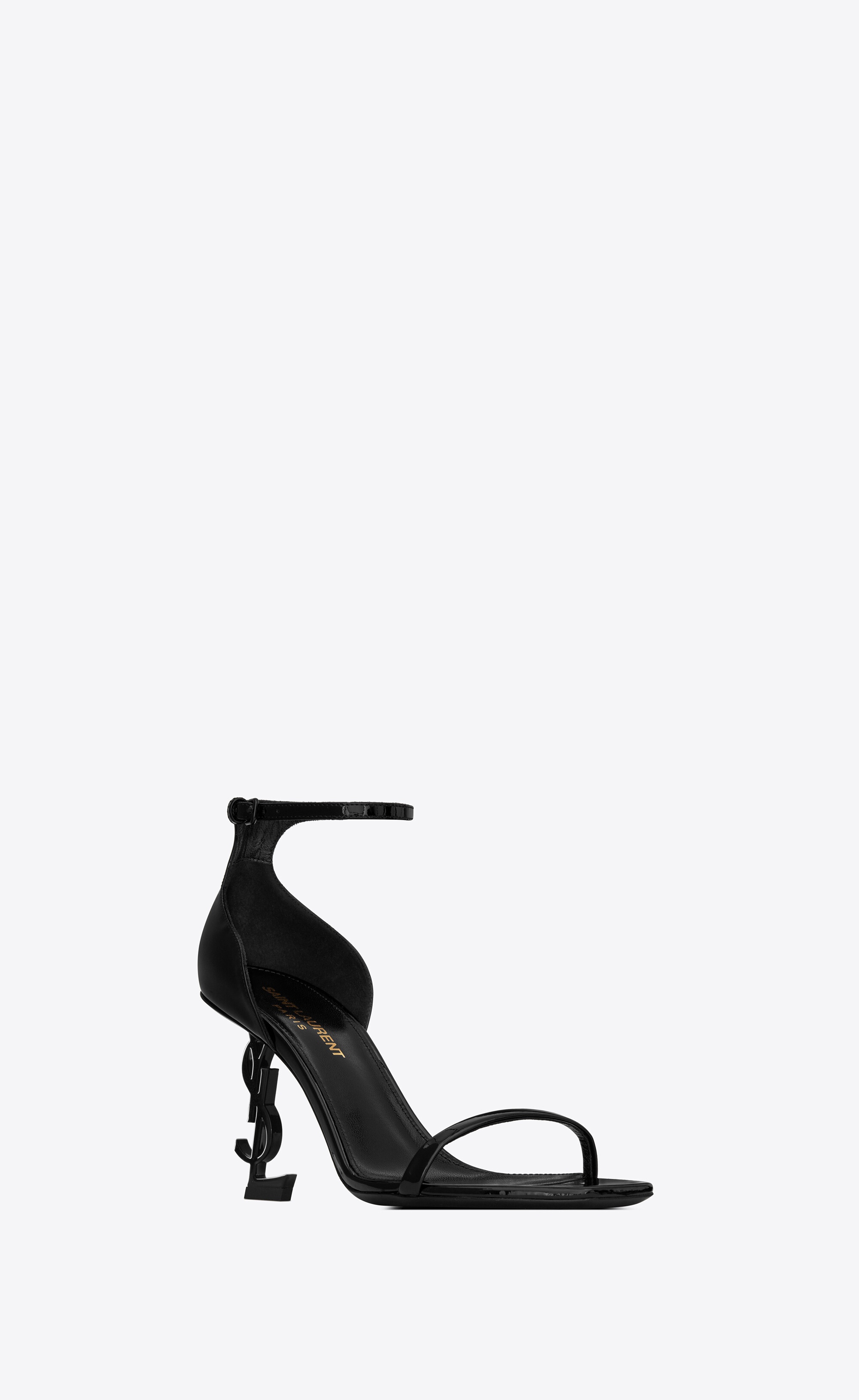 Opyum leather heels Saint Laurent Black size 39 EU in Leather