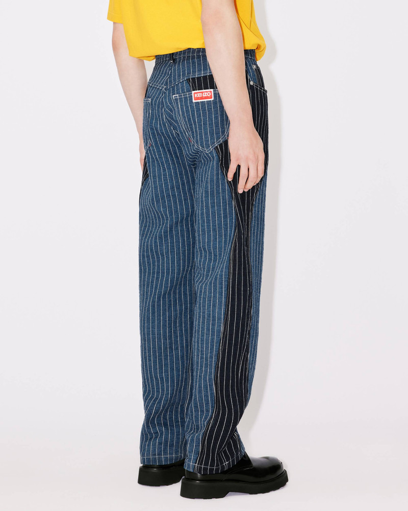 Loose patchwork jeans 5