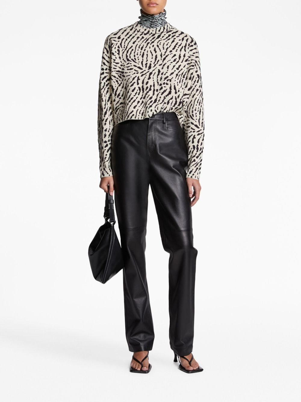 animal-pattern jacquard jumper - 2
