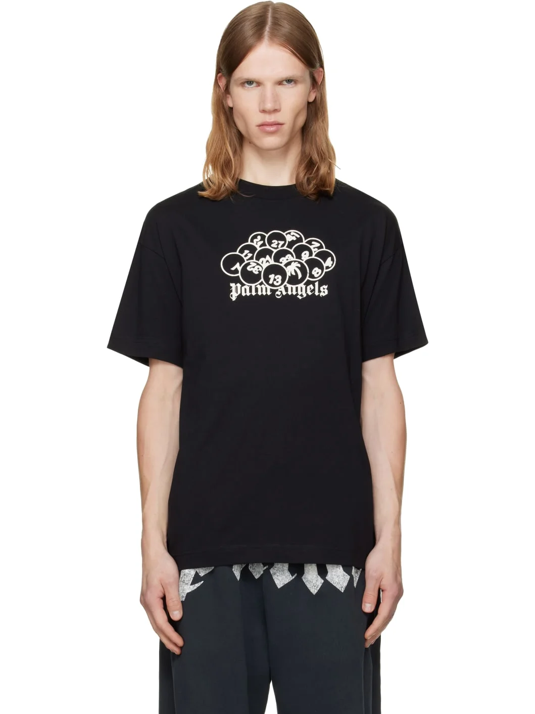 Black 'PA' Pool Regular T-shirt - 1