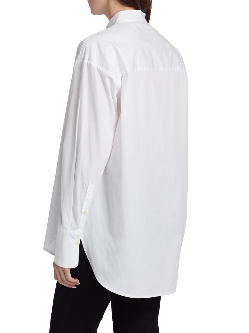 Women's The Tuck Cotton Shirt - White 5