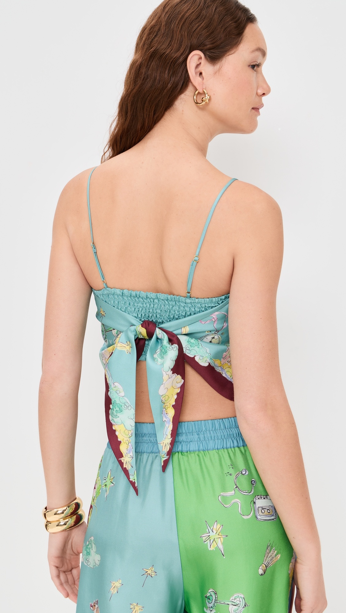 Daria Silk Scarf Top - 2