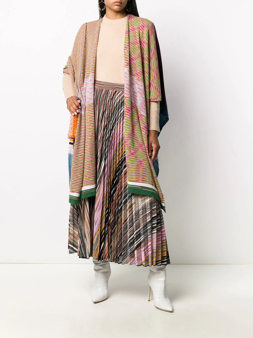 cashmere draped kaftan - 2