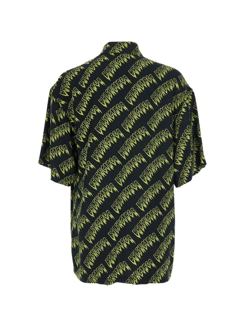 BALENCIAGA logo-pattern shirt outlook