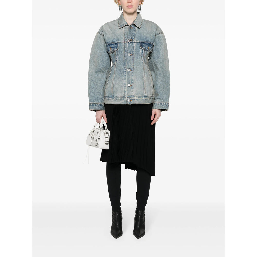 Balenciaga Blue Jackets - Denim Jackets Women - 5