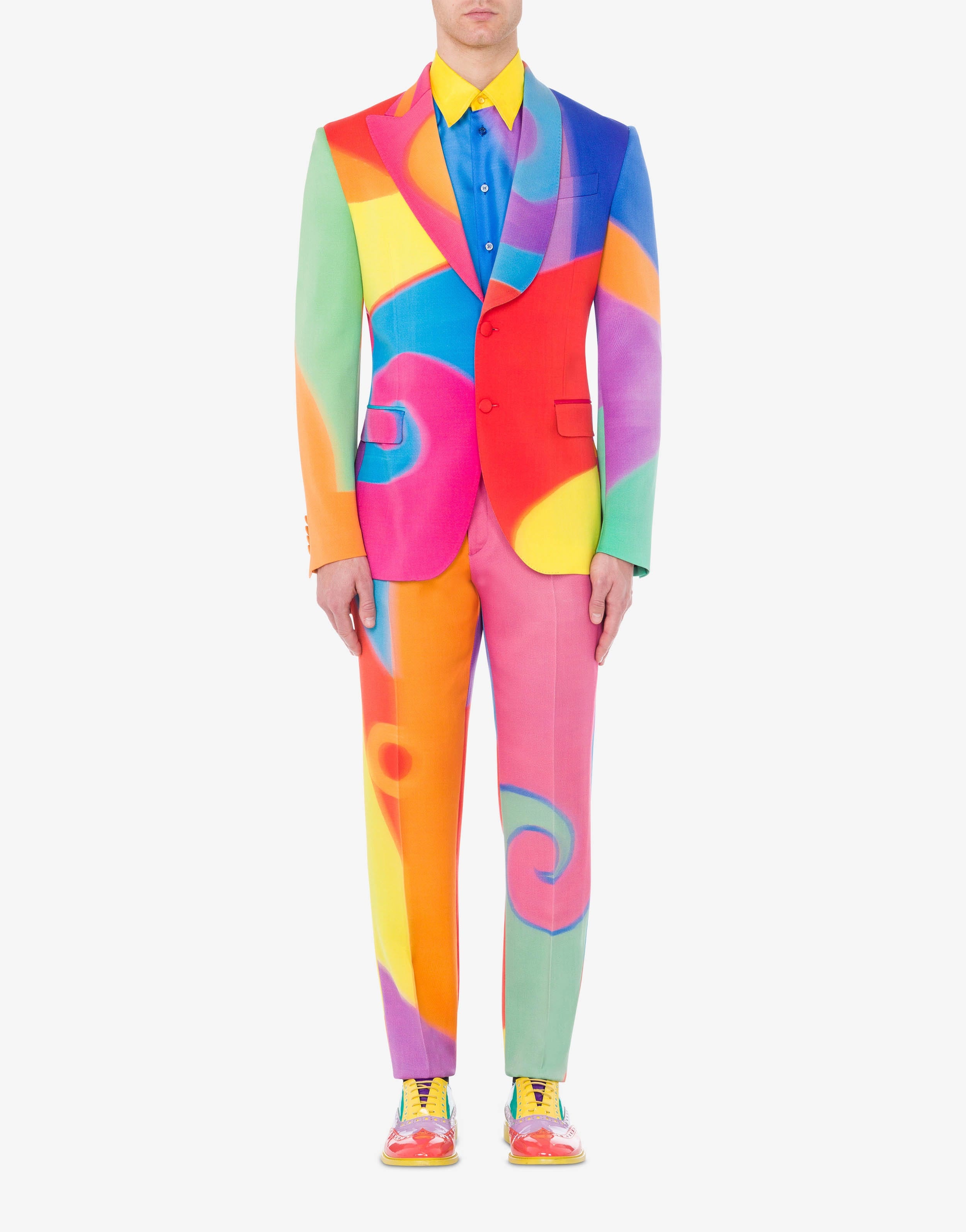 PROJECTION PRINT WOOL JACKET - 2