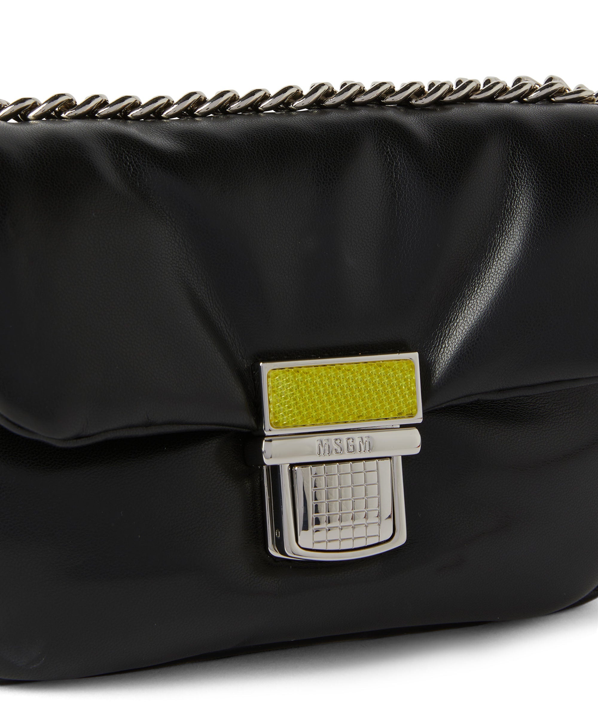 Puffer handbag with snap - 4