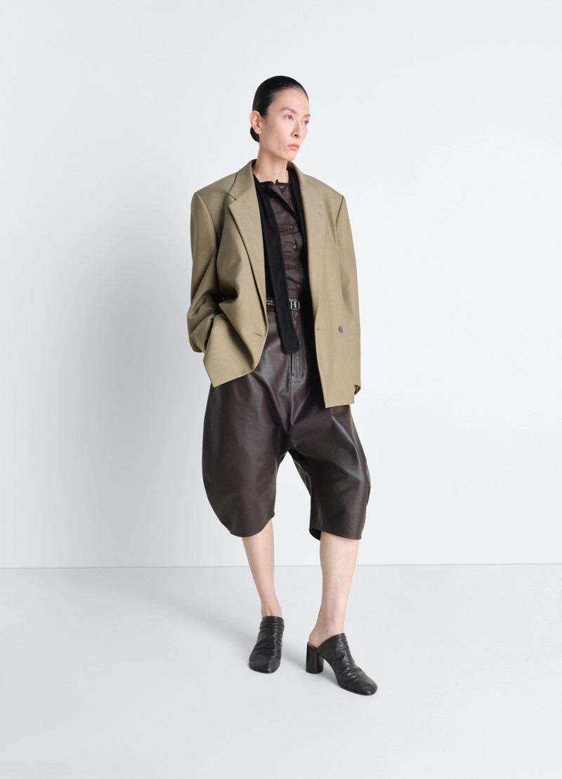 DOUBLE BREASTED TAILORED JACKET IN TROPICAL POLYWOOL 3