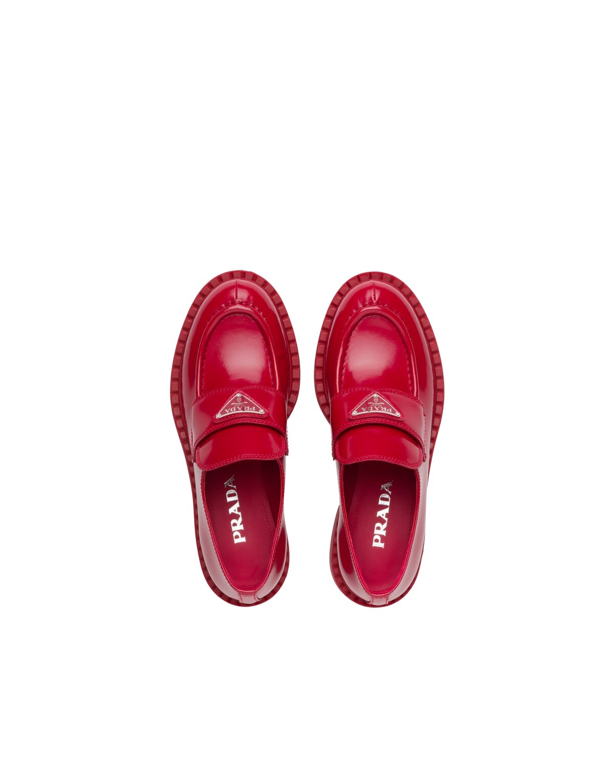 Chocolate brushed leather loafers - 4