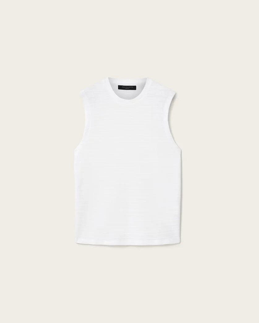 COVE SLEEVELESS CREW NECK COTTON T-SHIRT - 1