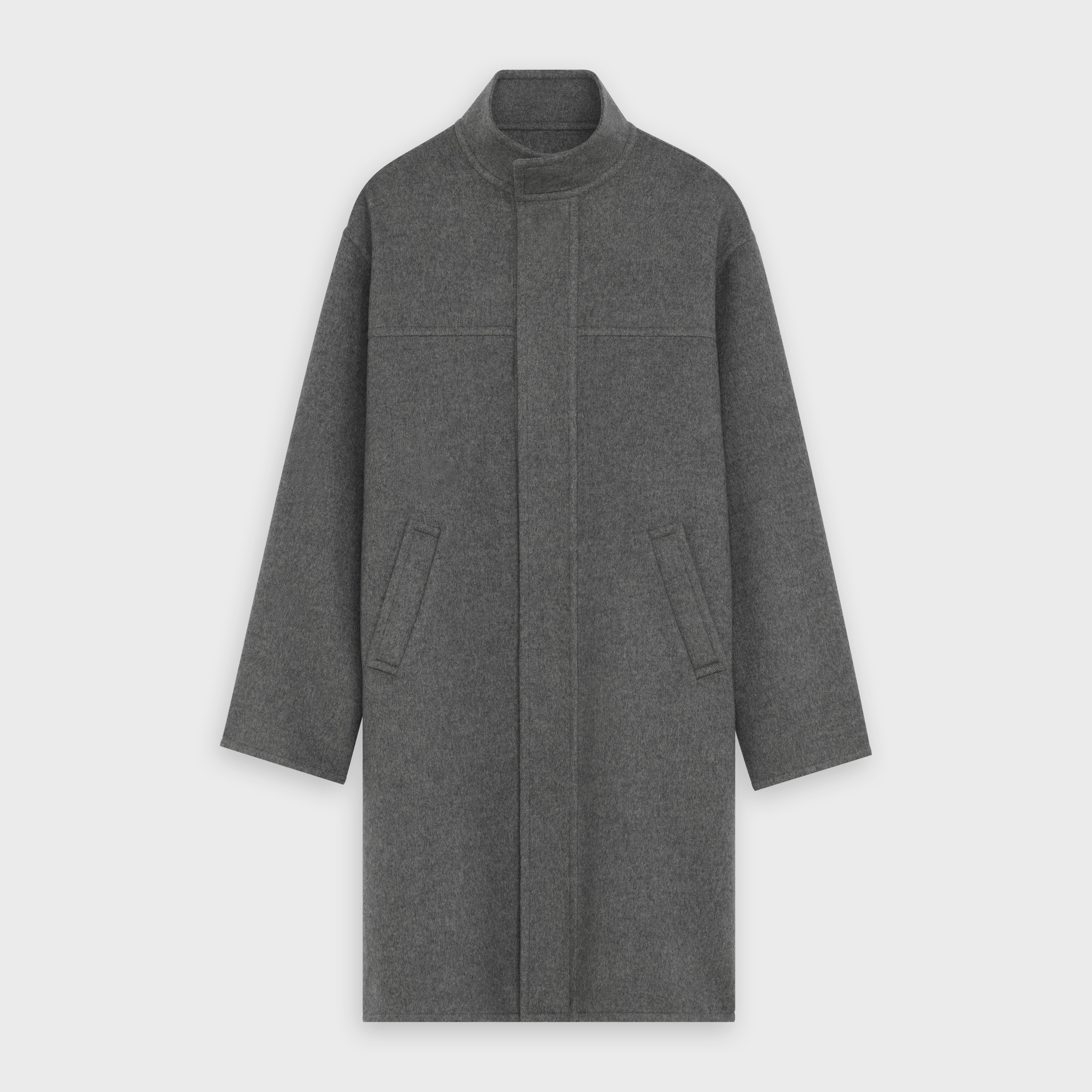 WRAP COAT IN CASHMERE - 1