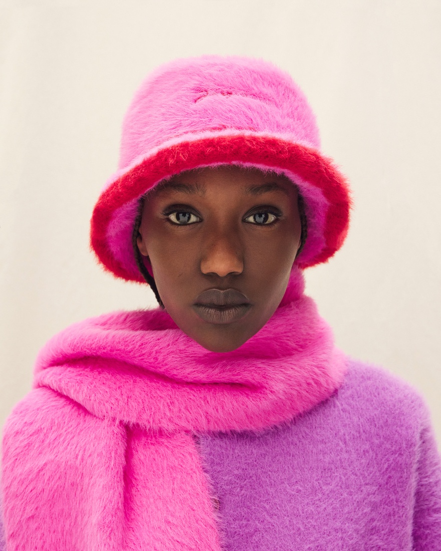 JACQUEMUS: Pink Le Papier 'Le Bob Neve' Bucket Hat