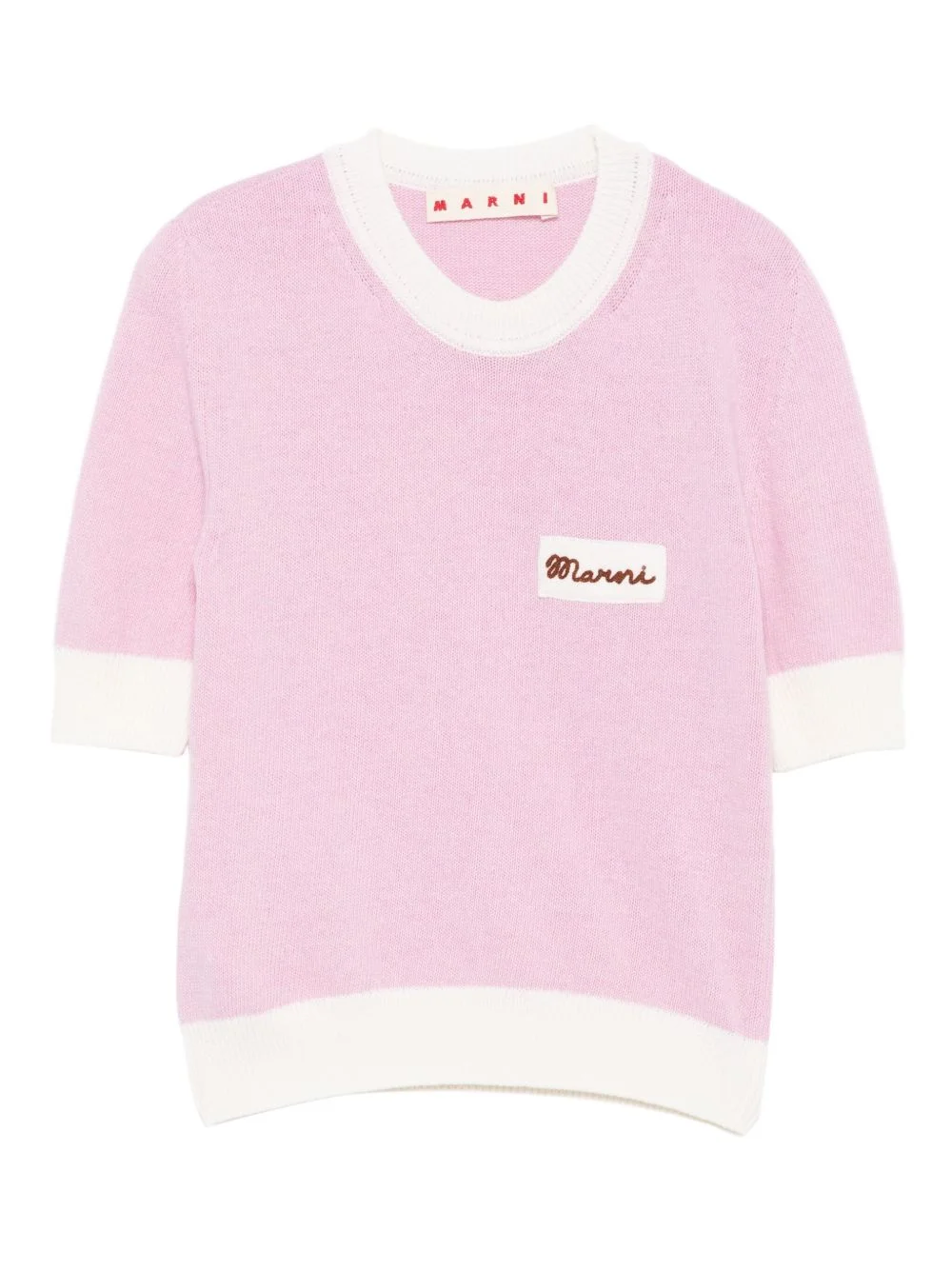embroidered crew-neck jumper - 1