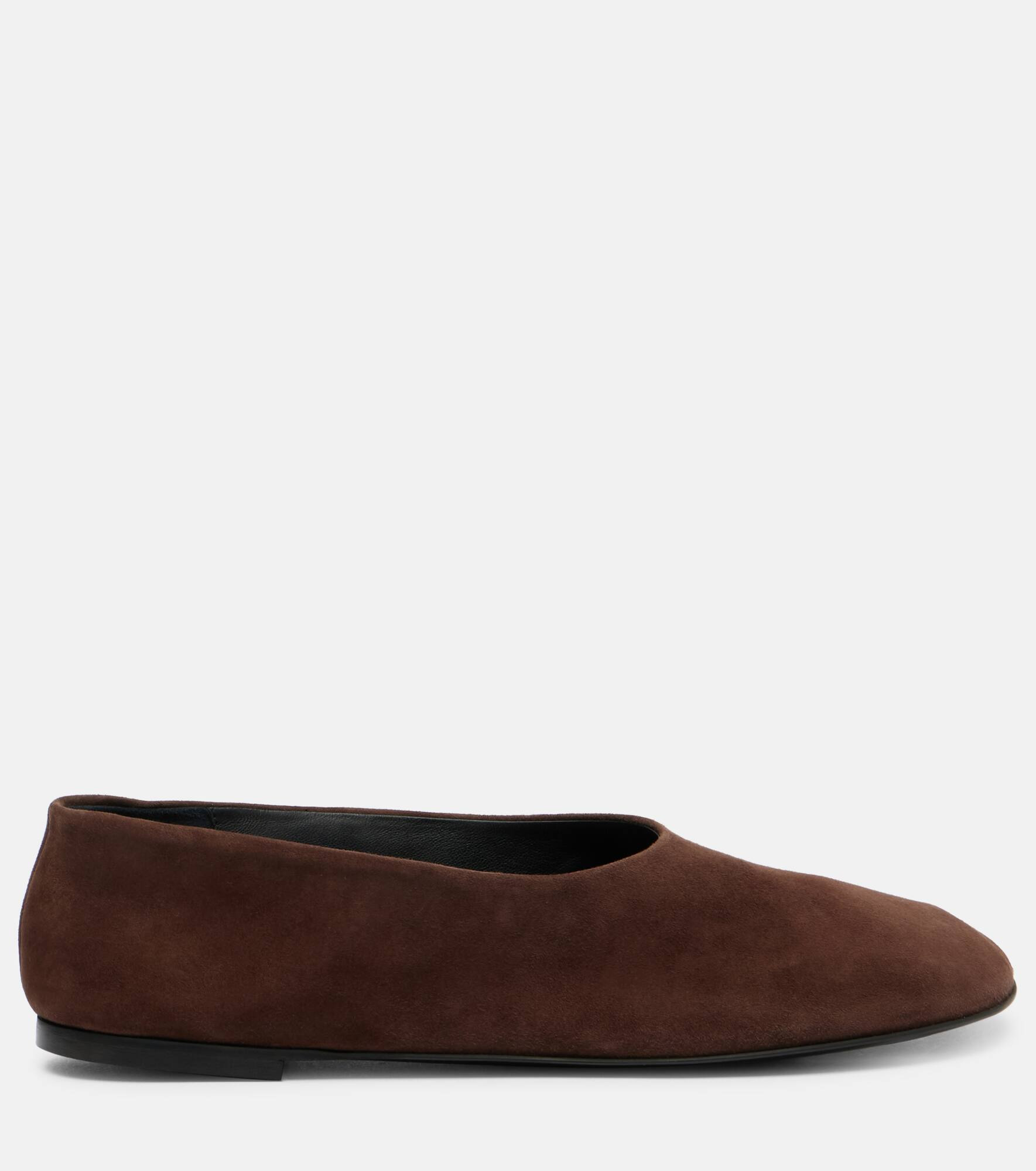 Glove suede ballet flats - 4