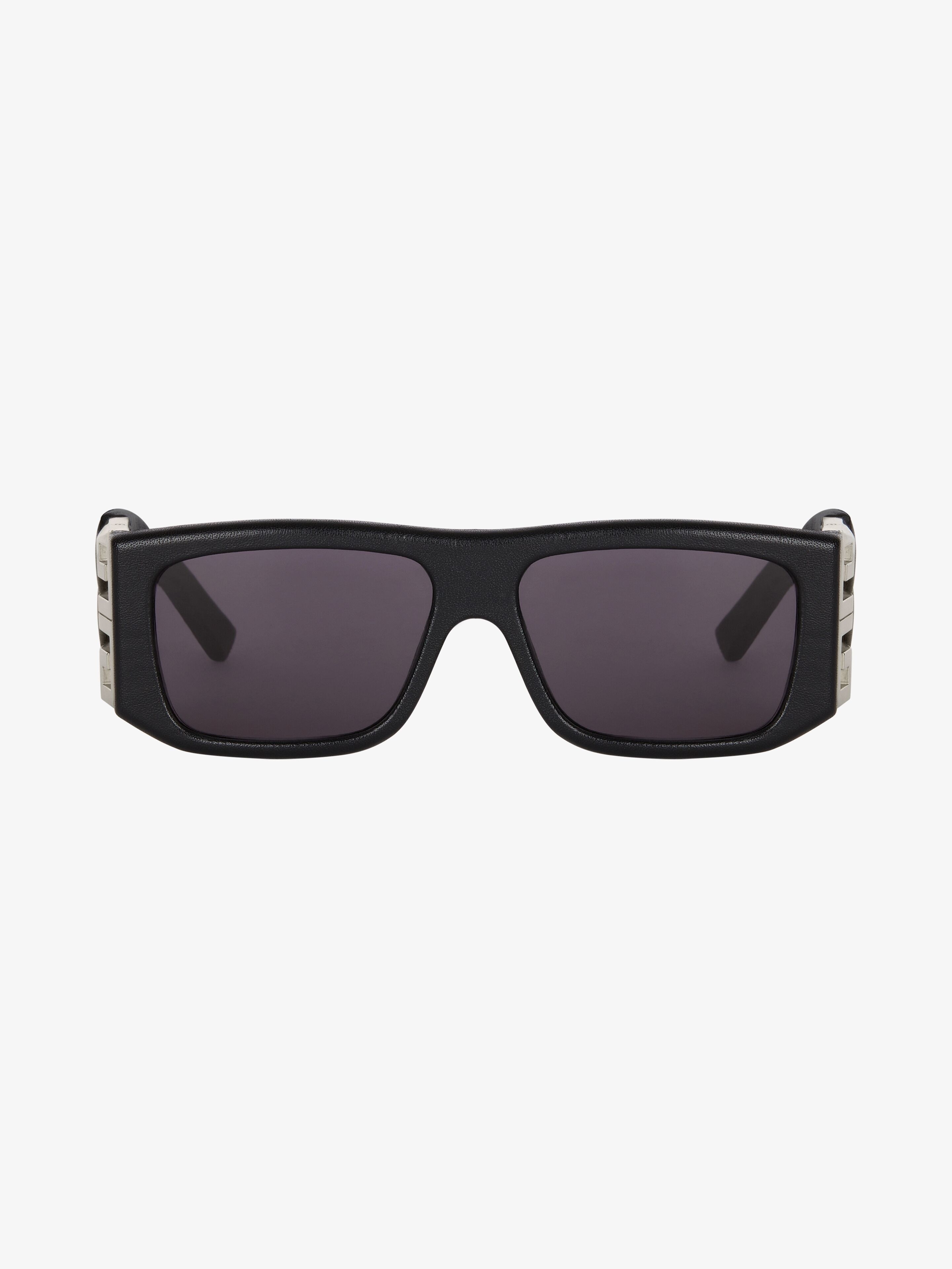 4G UNISEX SUNGLASSES IN QUILTED LEATHER AND ACETATE - 5