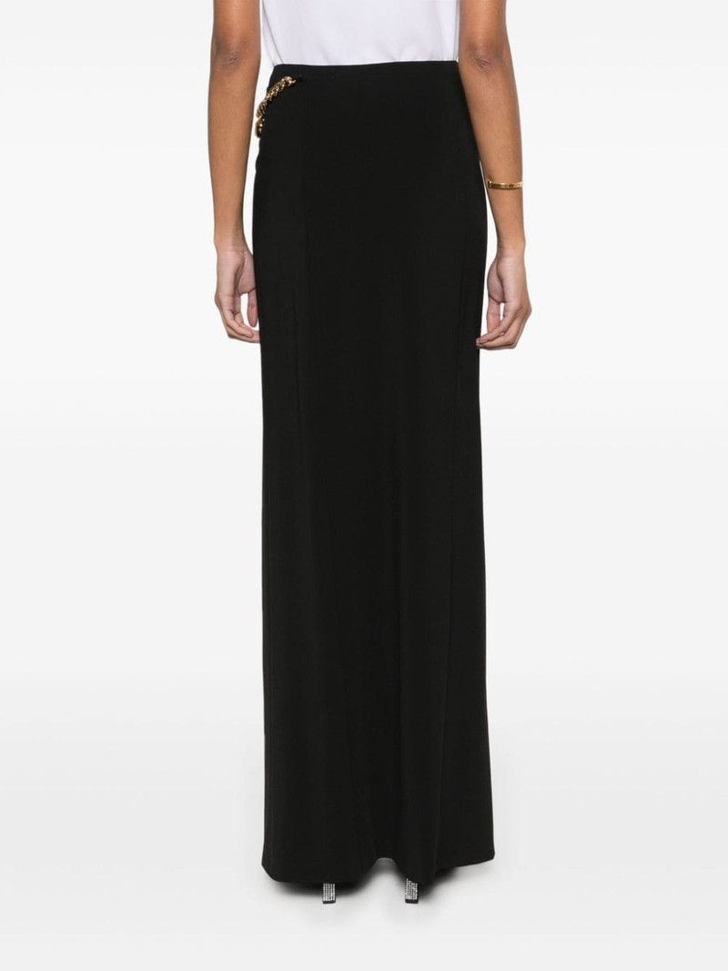 padlock-detail asymmetric maxi skirt 4