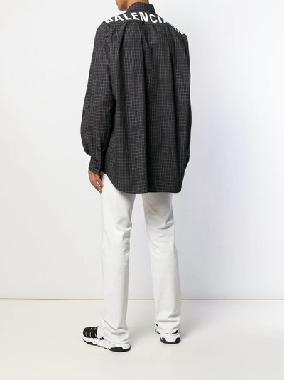 BALENCIAGA checked button down shirt outlook