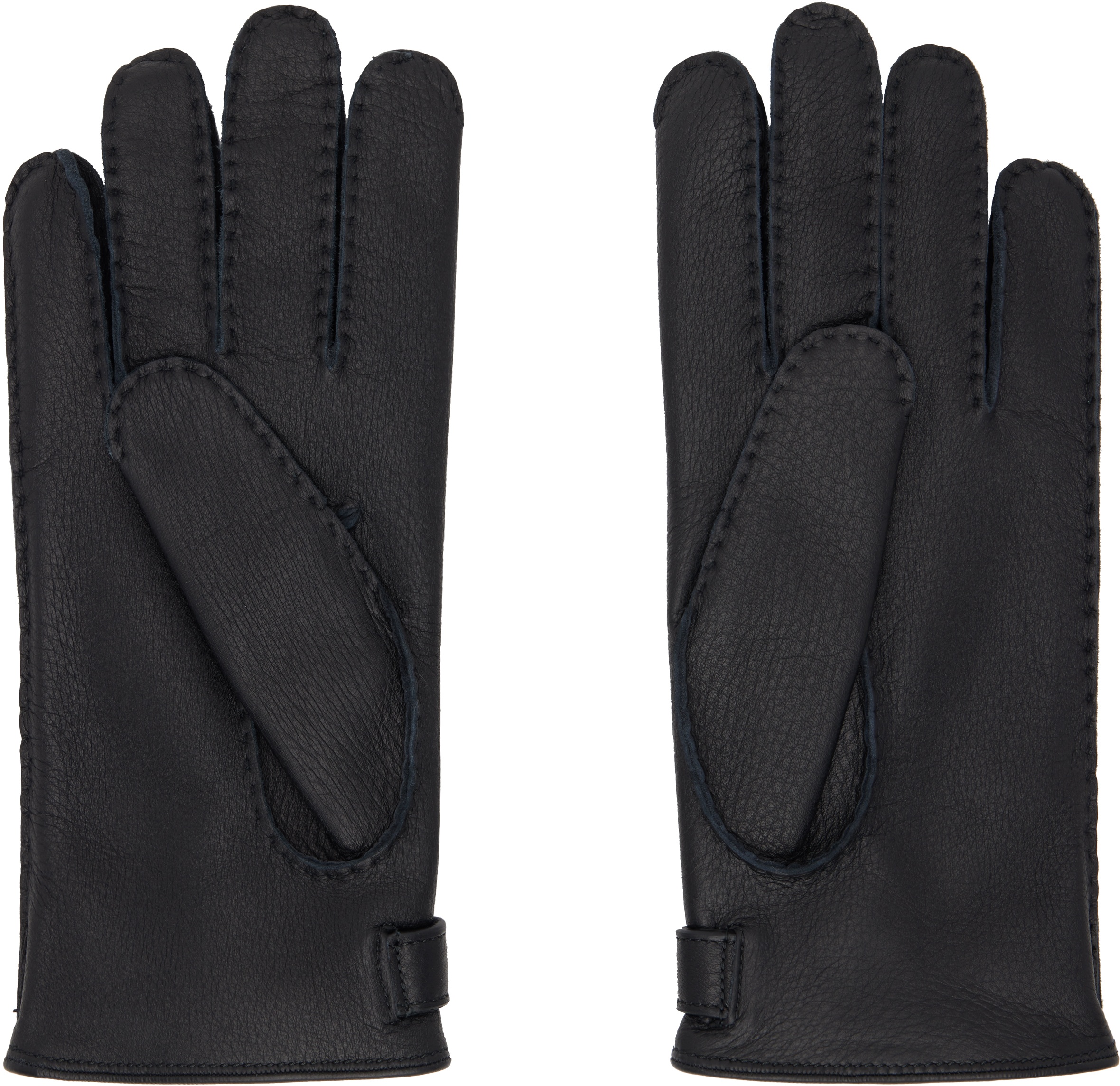 Black Deerskin Gloves - 4