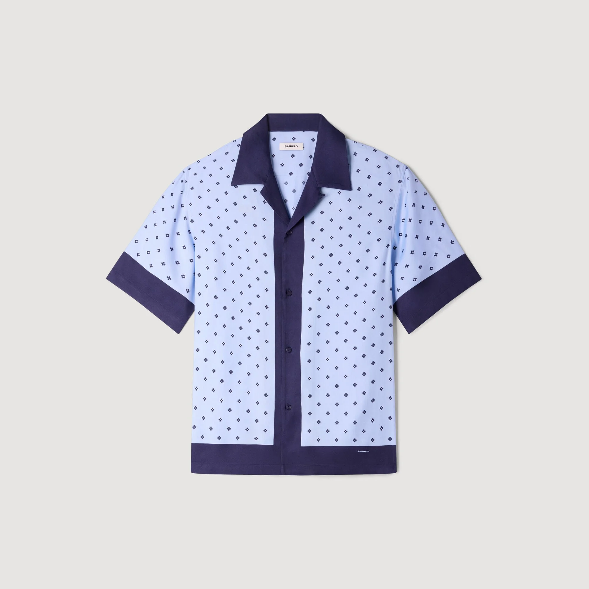 MICRO CROSS MOTIF SHIRT - 1