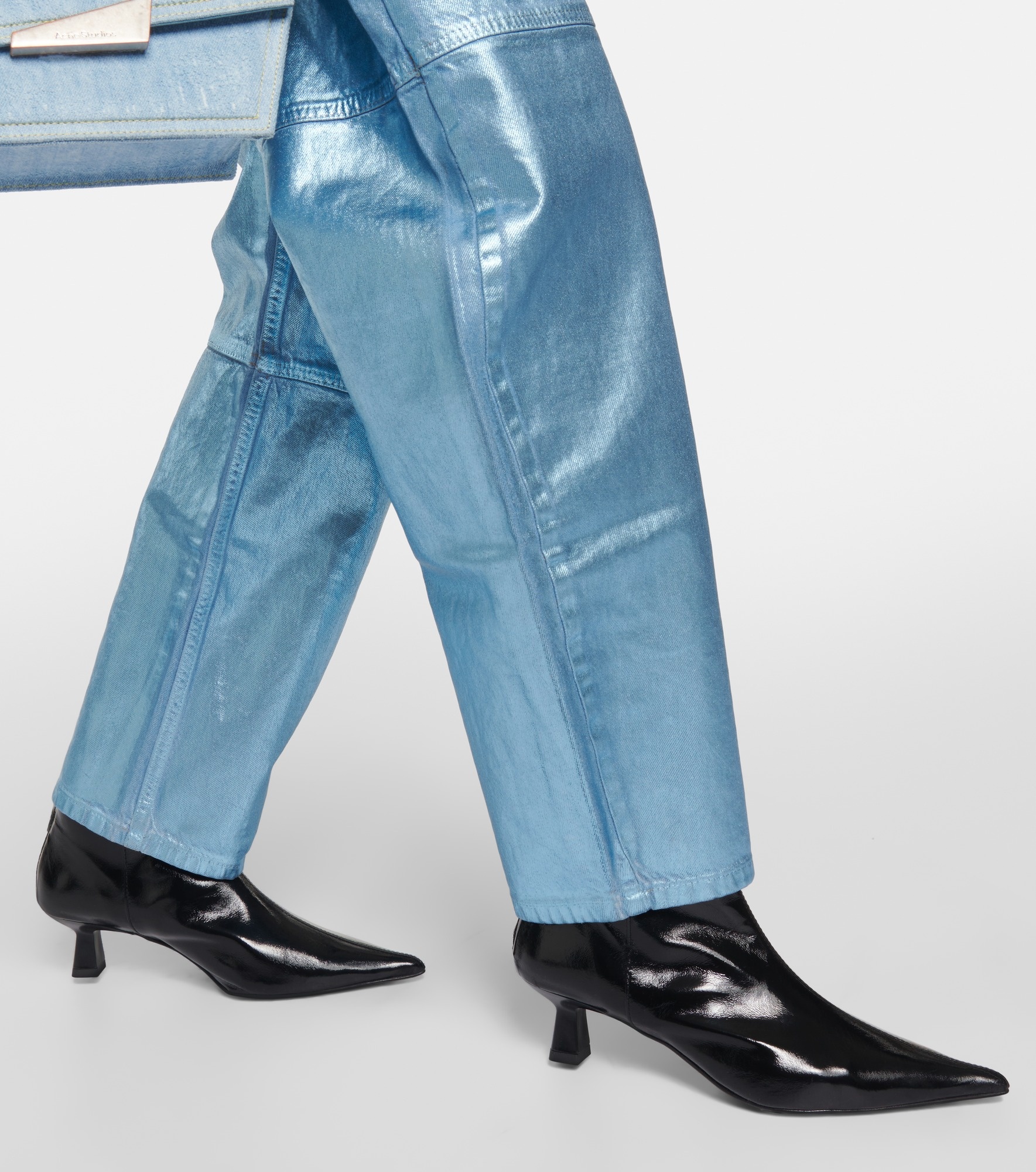 Faux leather ankle boots - 4