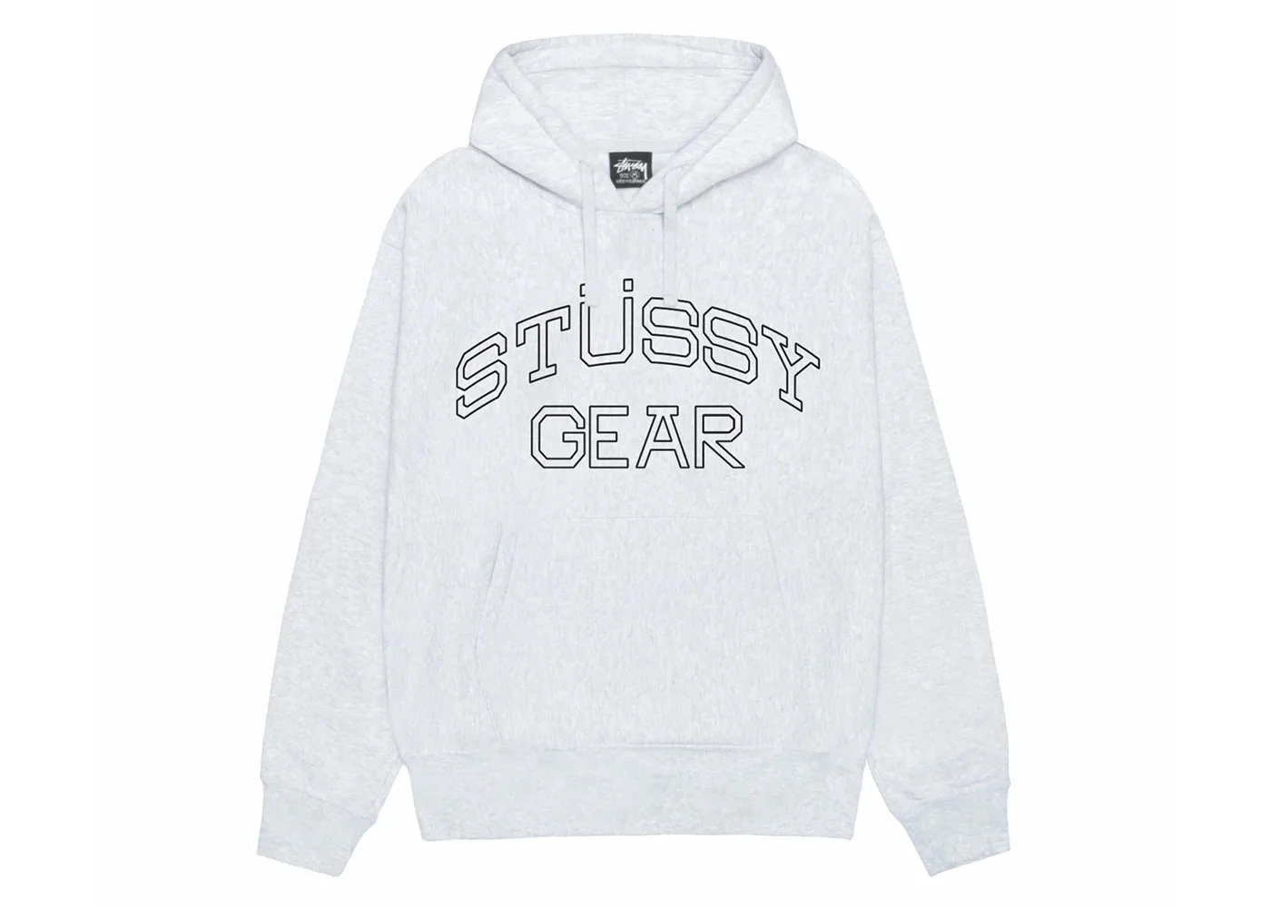 Stussy Gear Hoodie Ash Heather - 1
