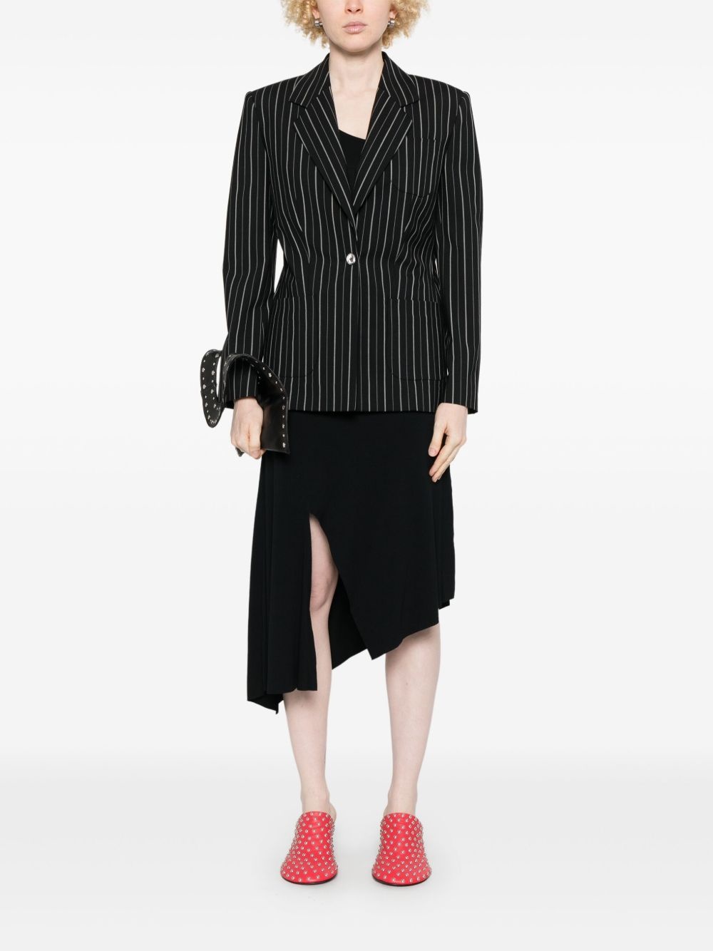 striped blazer - 2