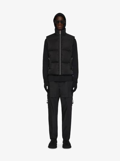 Givenchy SLEEVELESS PUFFER JACKET WITH METALLIC DETAILS outlook