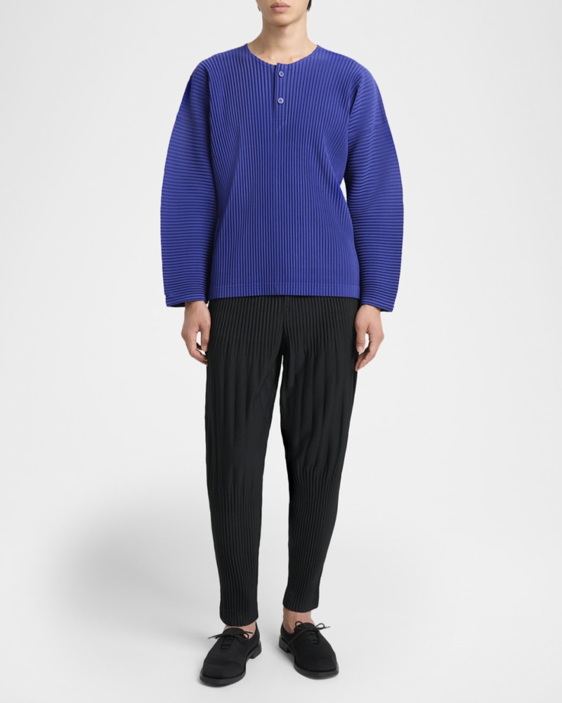 ISSEY MIYAKE Men's Monthly Colors Pleated Long-Sleeve Shirt outlook