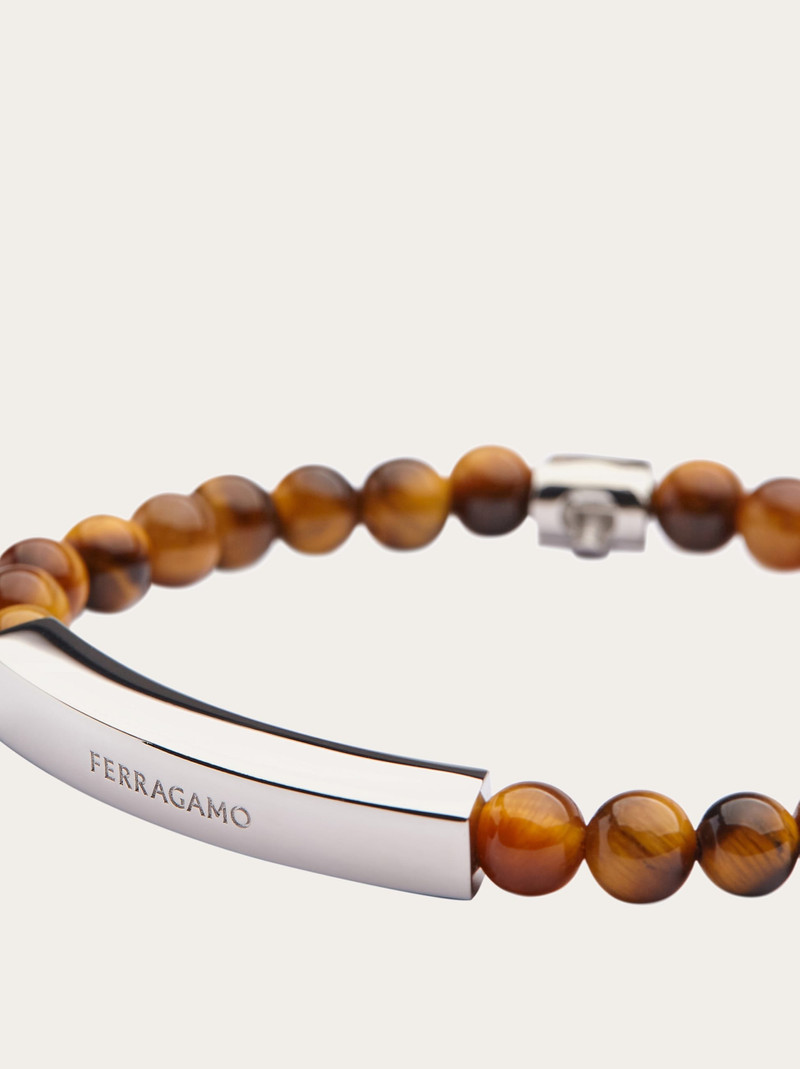 FERRAGAMO Bracelet with semi-precious stones - Size 19 outlook