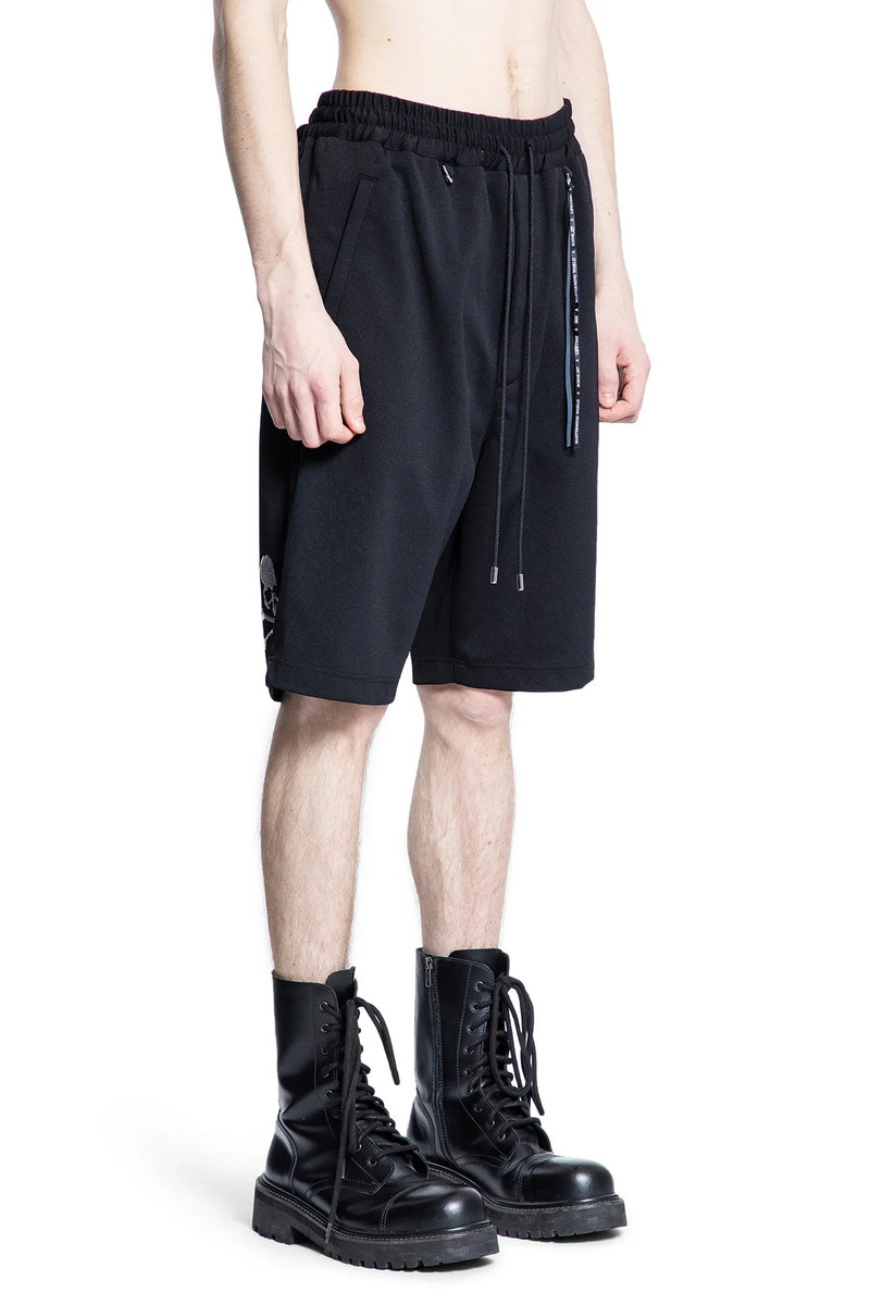 MASTERMIND WORLD Cotton-Jersey-Glittered-Skull-Shorts outlook