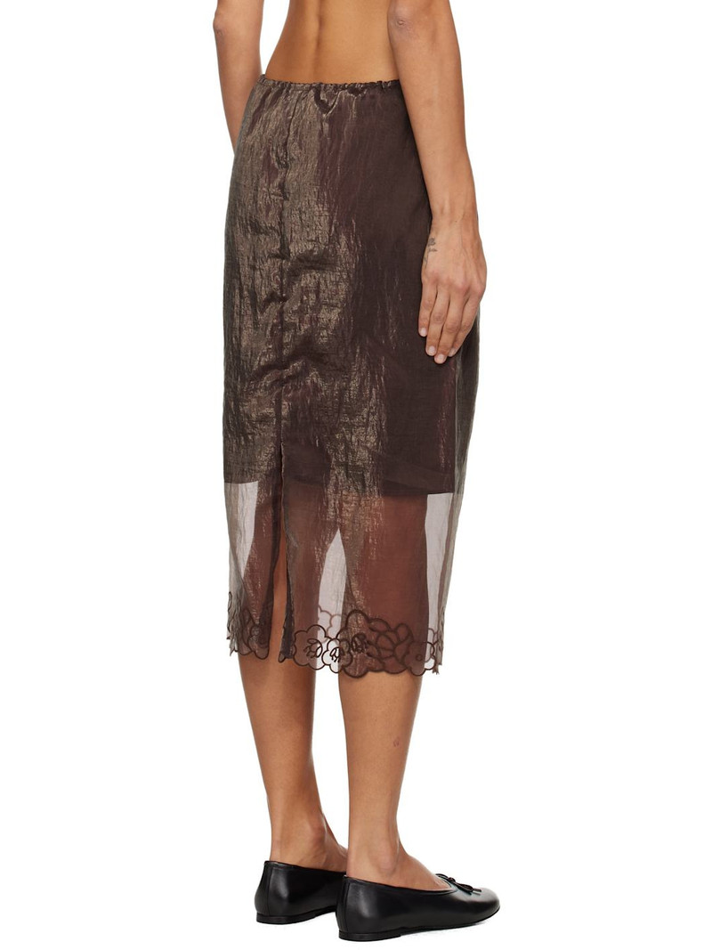 Brown Bria Midi SKirt 3