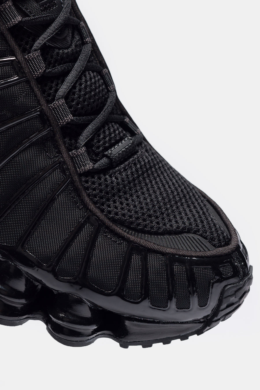 Shox TL Sneaker in Black/Black/Metallic Hematite/Max Orange - 6