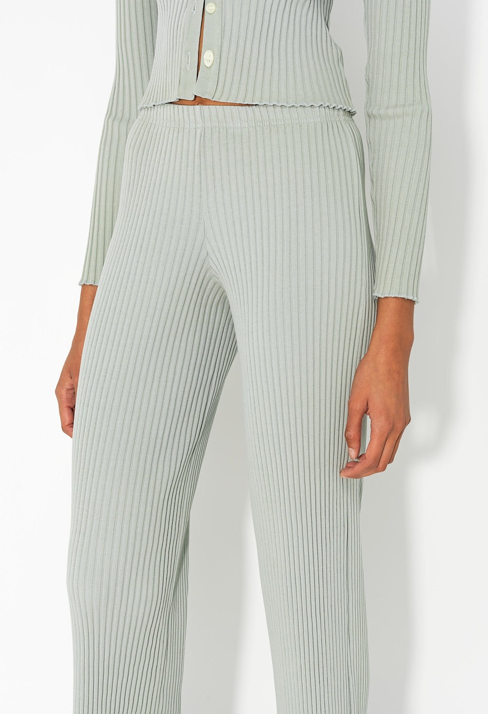 GINZA RIB CROPPED PANT - 5