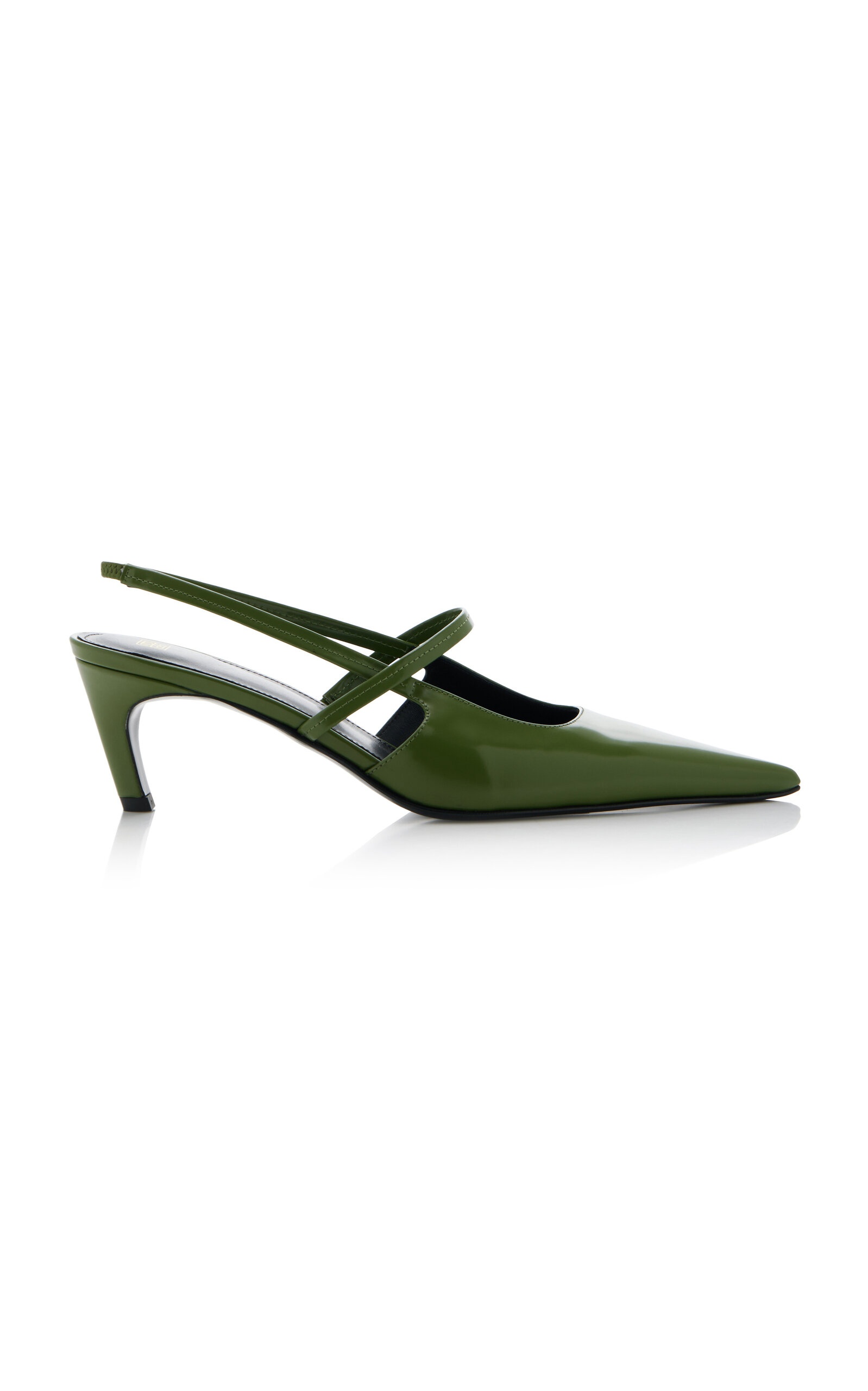 The Sharp Leather Slingback Pumps green - 1