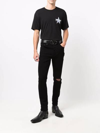 AMIRI distressed-finish slim-cut jeans outlook