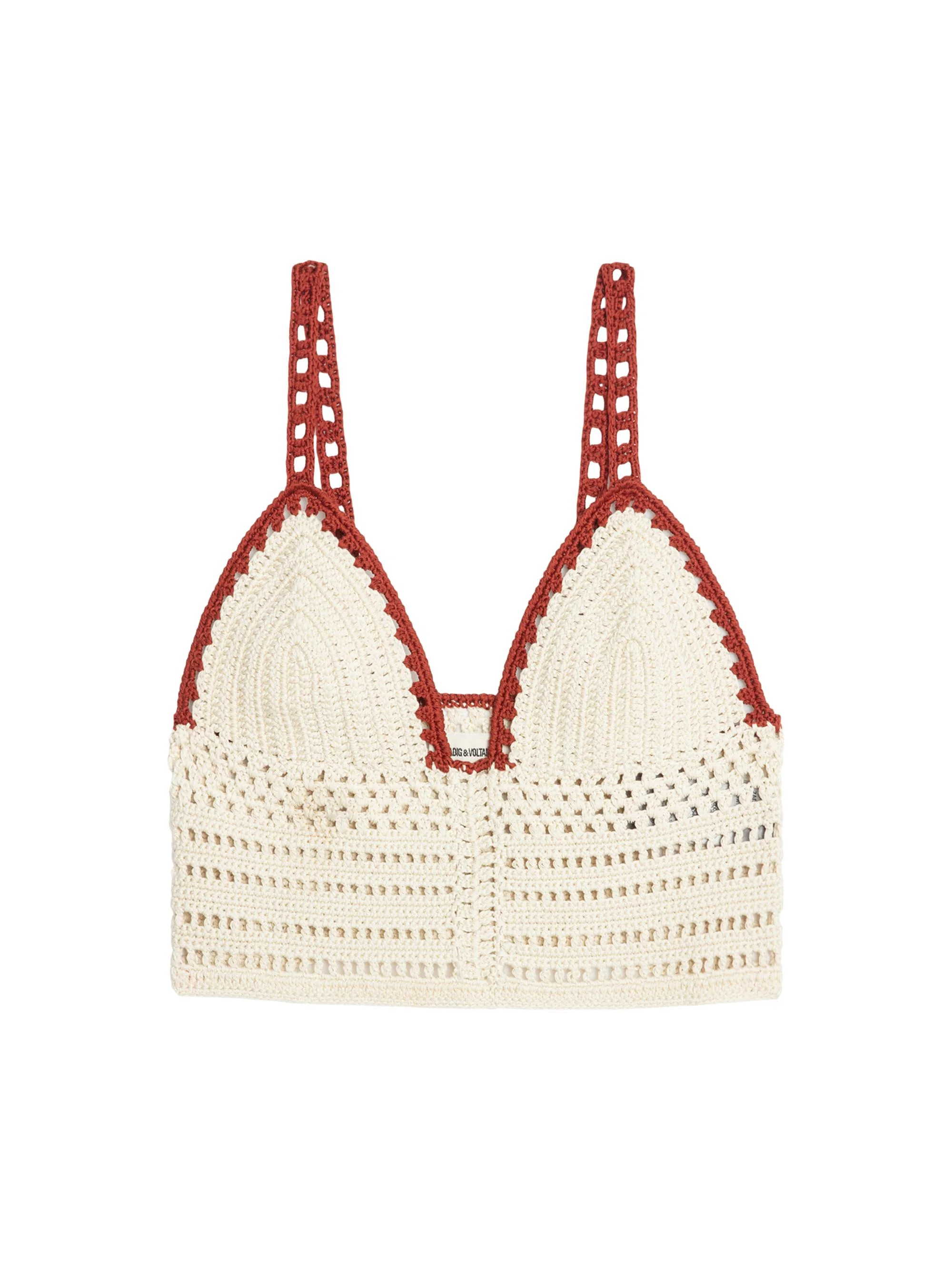 Women's Taly Crochet Cotton Crop Top - Judo - 1
