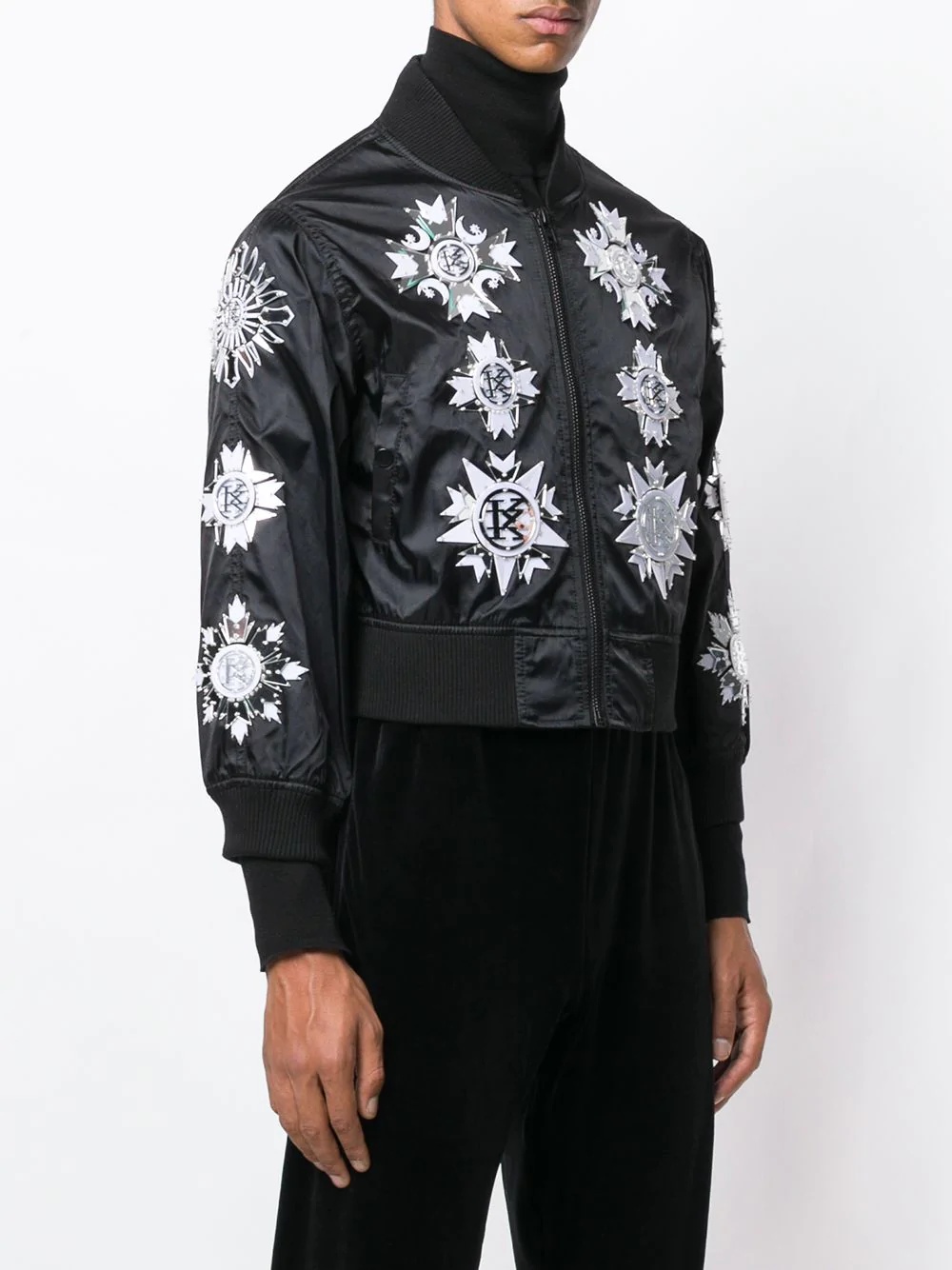 mirro and medallion bomber jacket - 4