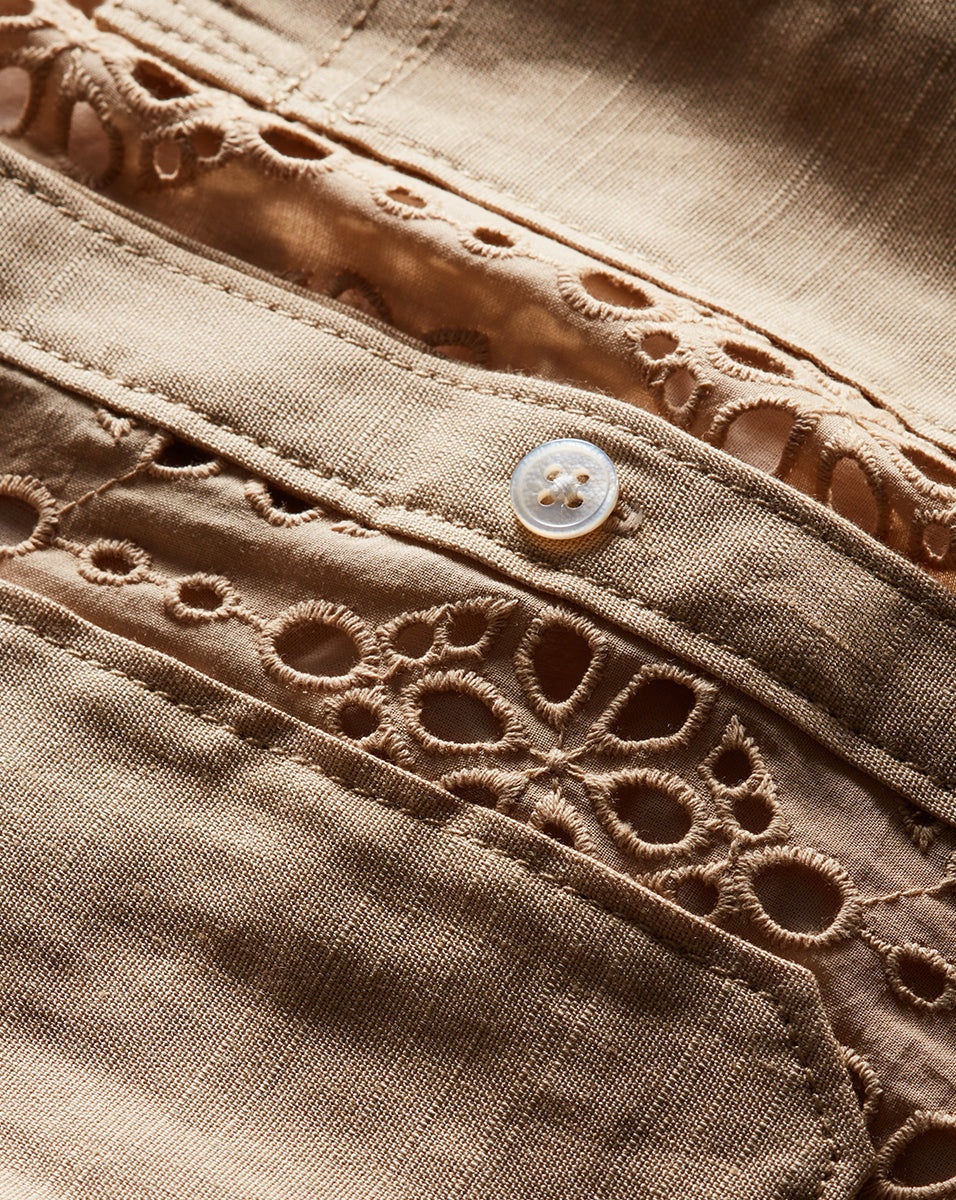 ADERES COTTON EYELET SHIRT - 3
