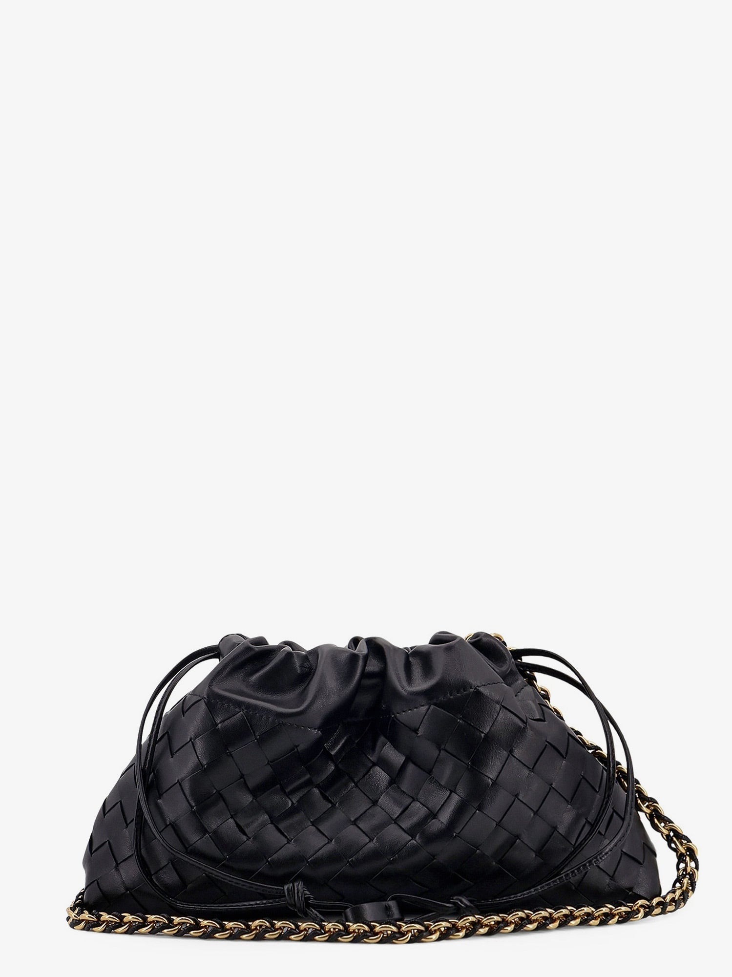 Bottega Veneta Leather Dustbag Clutch With Intrecciato Motif - 2