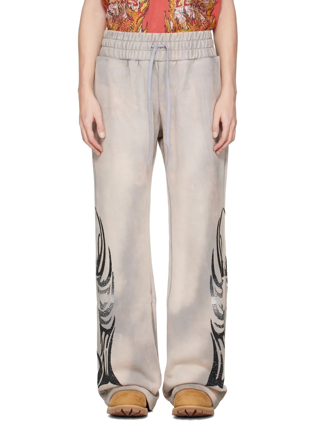 Taupe Winged Sweatpants - 1
